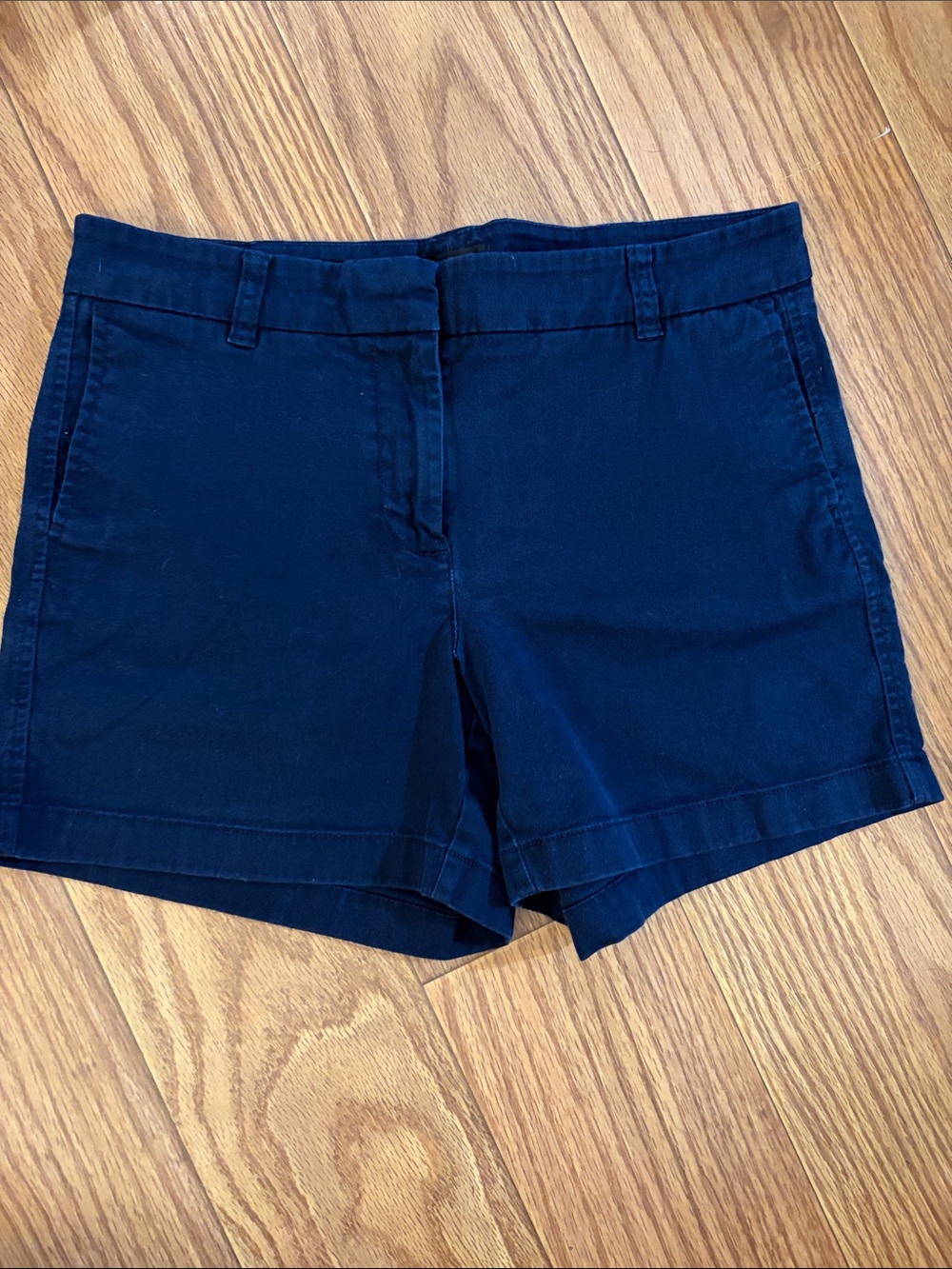 J.Crew Women's Navy Cotton Blend Shorts 4 in inseam